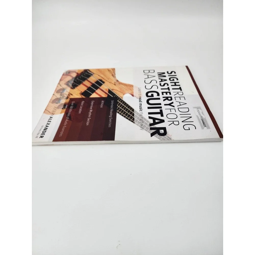 Sight Reading Mastery for Bass Guitar Joseph Alexander Music Instruction Book